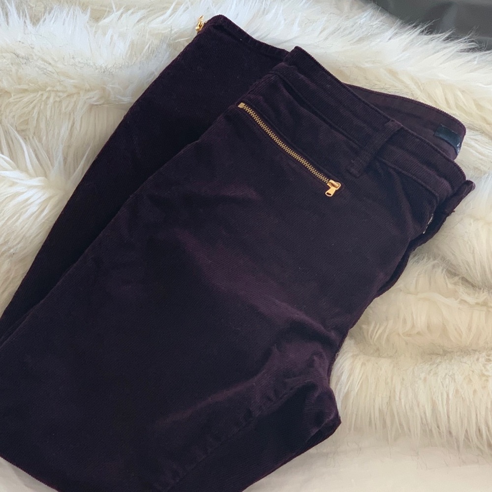 J Brand skinny cords w/zip ankles